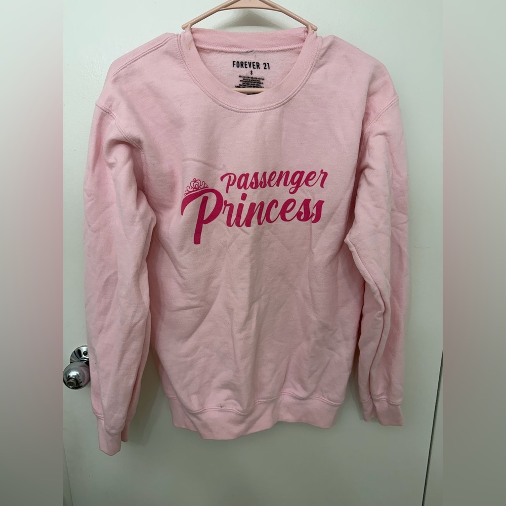Passenger Princess 🎀👑 Forever 21 Pink Graphic Sweatshirt
